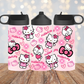 12oz Pink Kitty Tumbler Stainless Steel