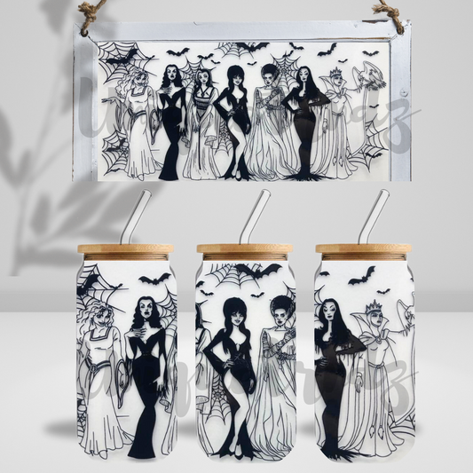 Sexy Villians Ladies 16oz Glass Cup