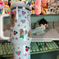 Christmas Gingerbread 40oz Tumbler Handle Dupe (Speaker)