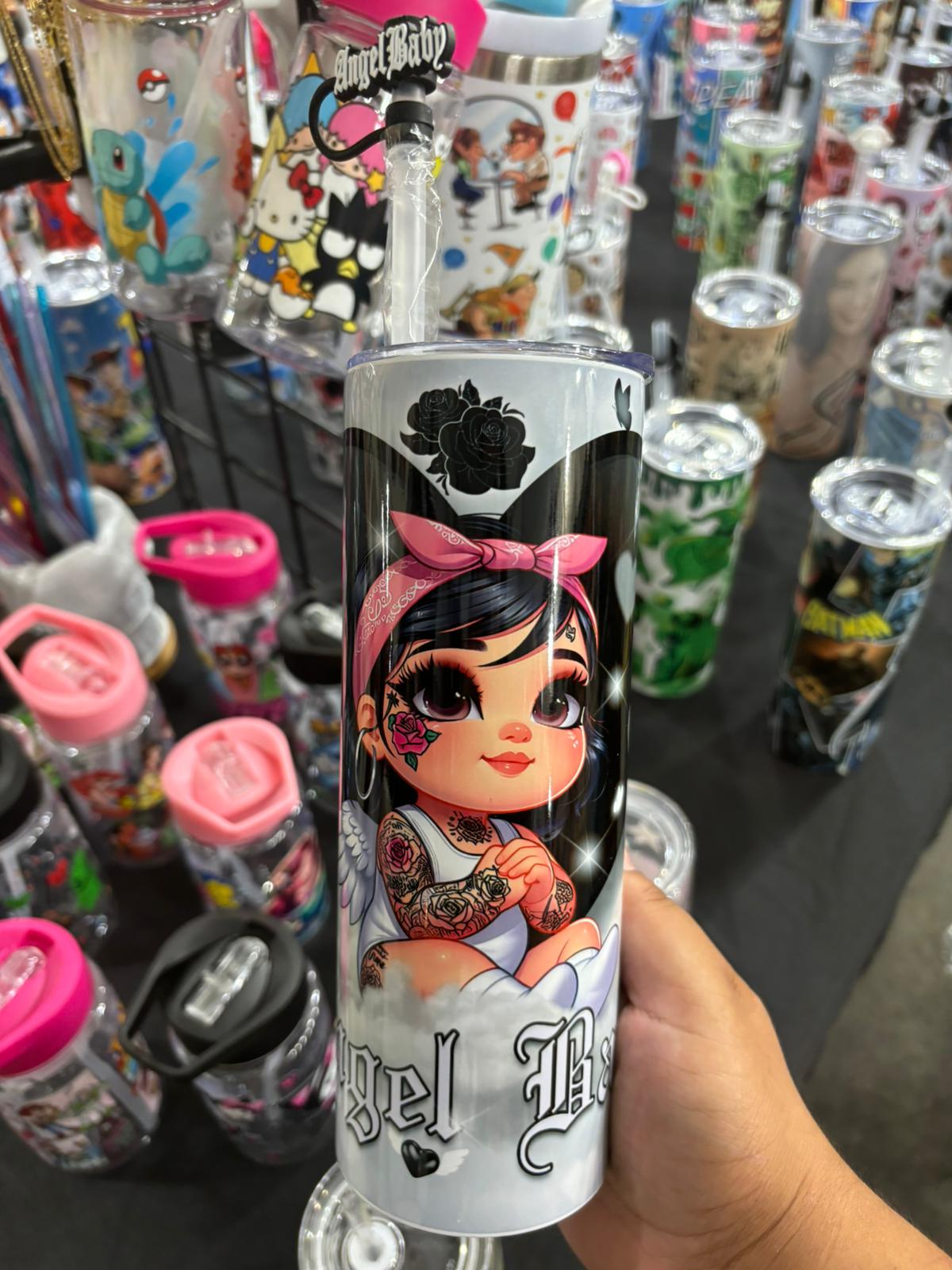 Angel Baby Black 20oz Tumbler