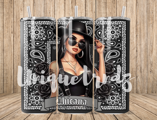 Chicana Girl Bandana 20oz Tumbler