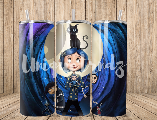 Button Eye Girl C*raline 20oz Tumbler