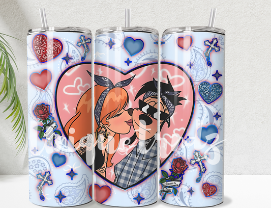 Max and Rox Chicano Couple 20oz Tumbler