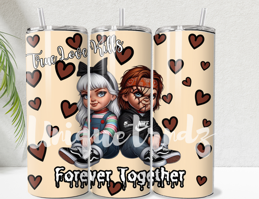 Killer Doll Couple 20oz Tumbler (True Love Kills)