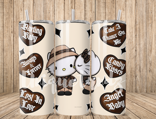 Kitty Couple Cholo 20oz Tumbler