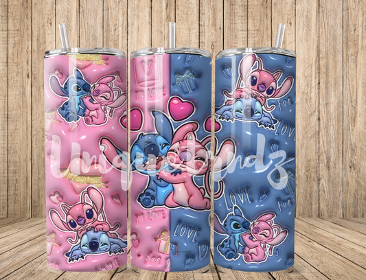 Cute Space Aliens Couple 20oz Tumbler