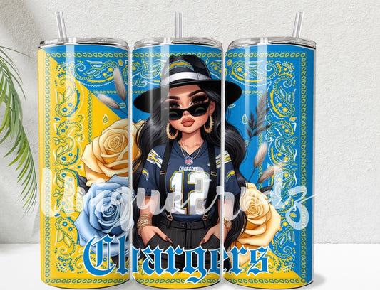Chicana L.A. Football Sport Team 20oz Tumbler