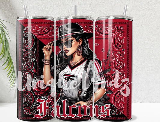 Chicana Atlanta Football Sport Team 20oz Tumbler