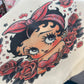 Betty in pink with Roses Canvas Tote Bag