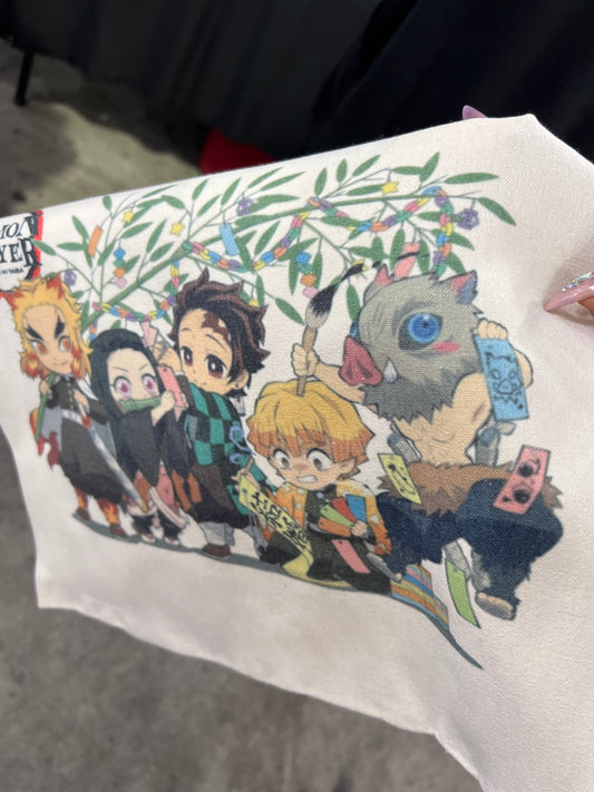 Mini Demon Anime Canvas Tote Bag