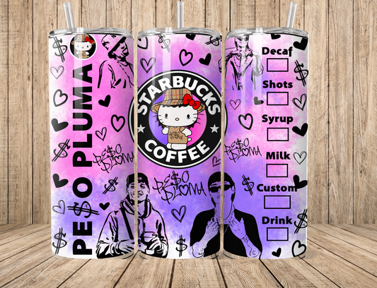 Kitty and Mexican Singer Purple and Pink 20oz Tumbler