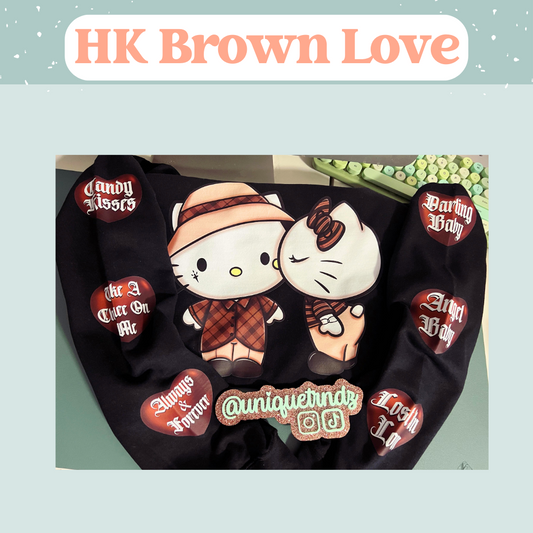 HK Brown Love Crewneck