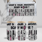 Horror Killers Knives 16oz Glass Cup
