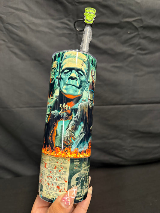 Vintage Green Monster Straight 20oz Tumbler