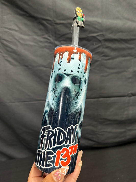 New Jason Friday Straight 20oz Tumbler