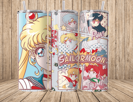 Anime Cute Sailor Girl 20oz Tumbler