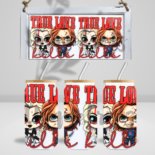 Killer Dolls True Love 16oz Glass Cup