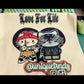 Gangsta Knife Kitty Love Canvas Tote Bag