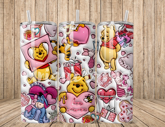 Valentines Bear and Friends 20oz Tumbler