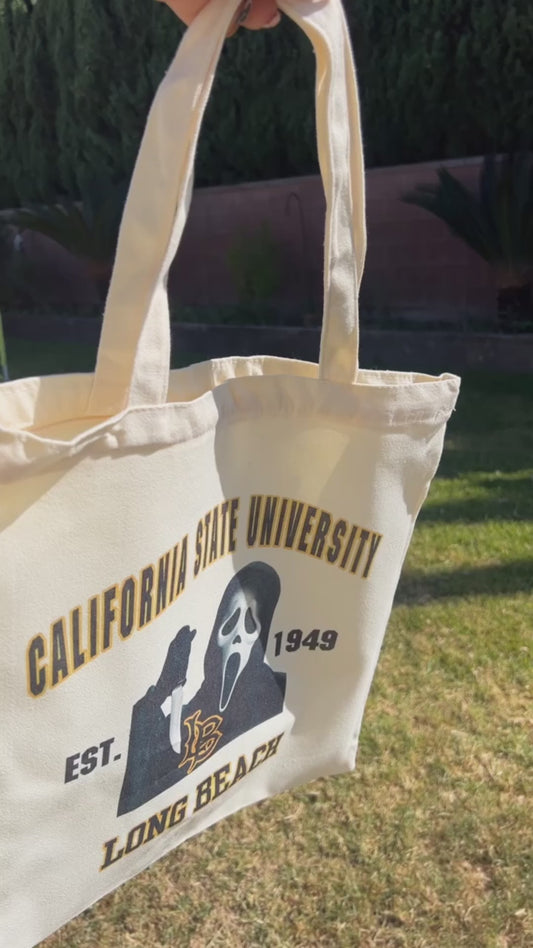 College University Canvas Tote Bag