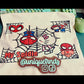Spidie and Kitty Lovers Canvas Tote Bag