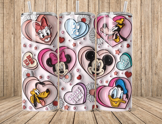 Valentines Mouse and Friends 20oz Tumbler